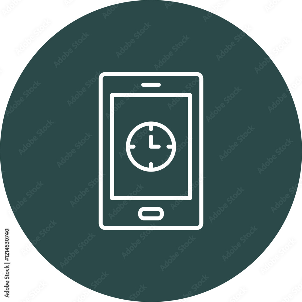 Clock App Vector Icon Design Clock App Vector Icon Design