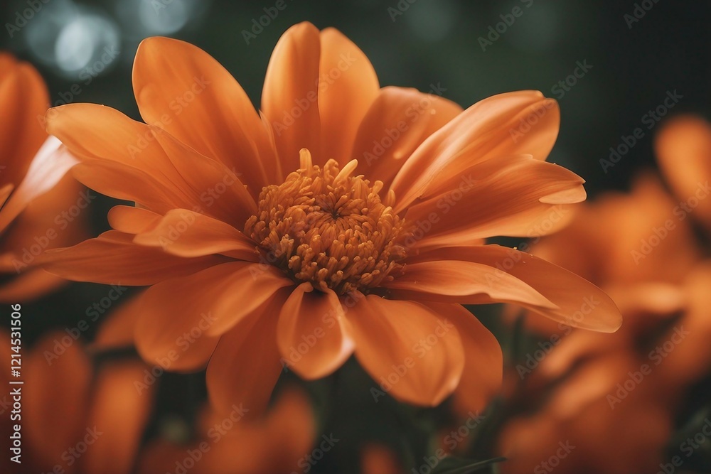 Beautiful orange flowers | Vibrant orange blooming. Generative AI Beautiful orange flowers | Vibrant orange blooming. Generative AI