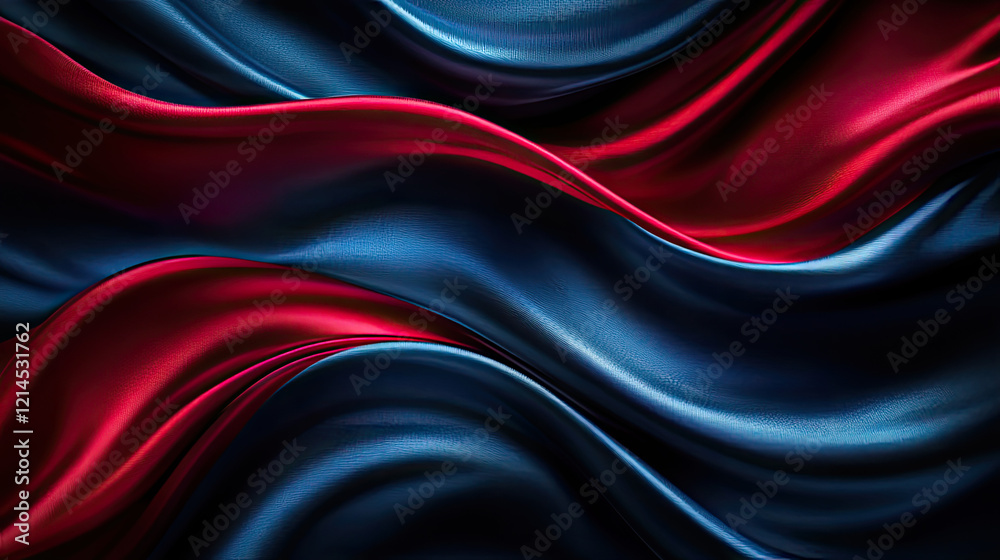 Abstract flag background with red white and blue colors, silk texture, waving in wind. Abstract flag background with red white and blue colors, silk texture, waving in wind.