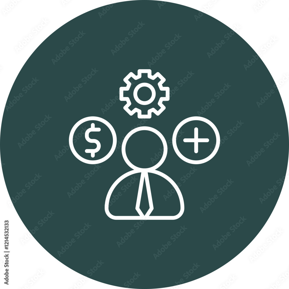 Employee Benefits Vector Icon Design Employee Benefits Vector Icon Design