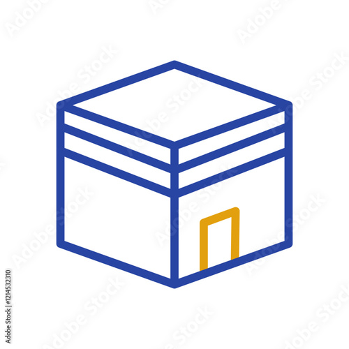 Kaaba graphic design minimal style icon