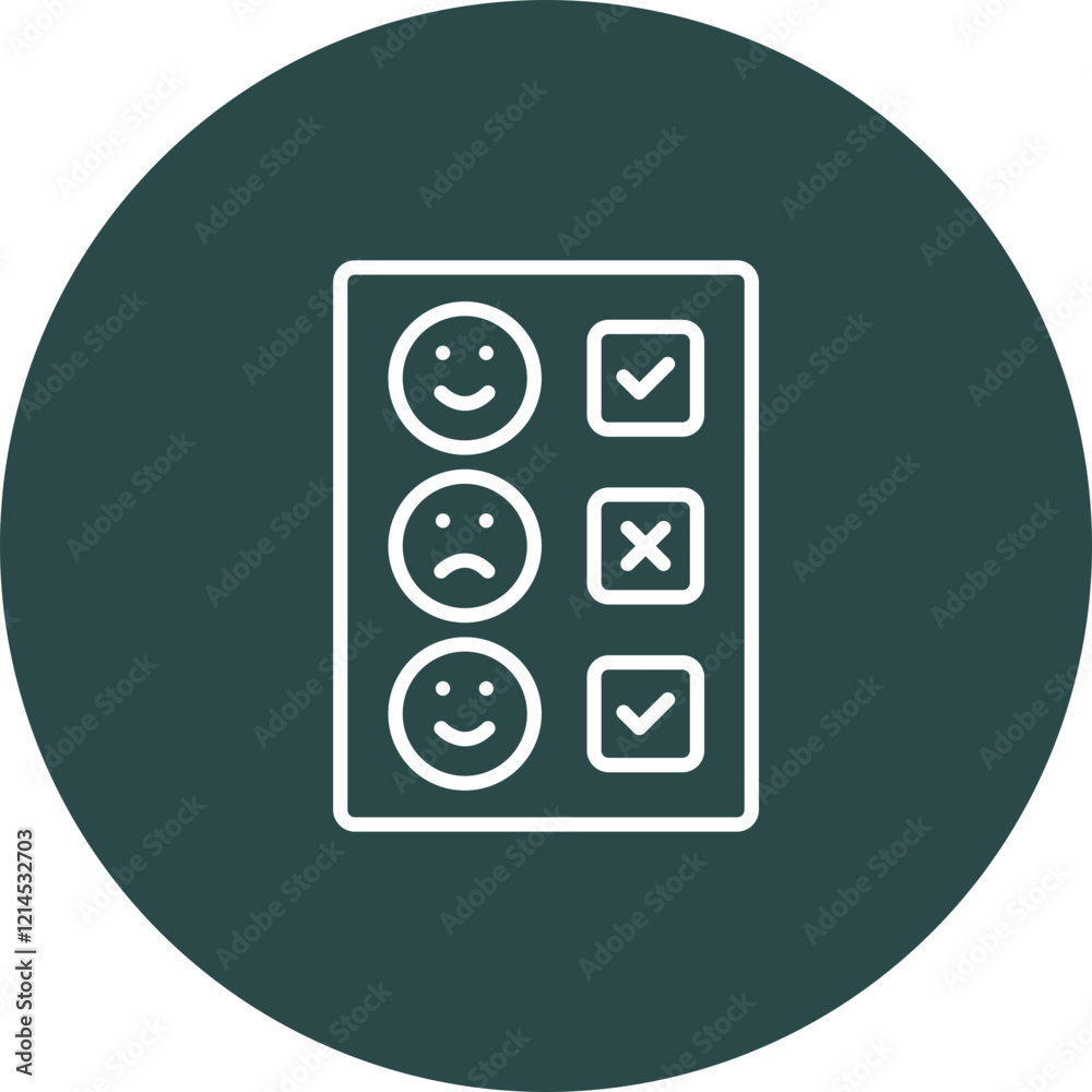 Satisfaction Survey Vector Icon Design Satisfaction Survey Vector Icon Design
