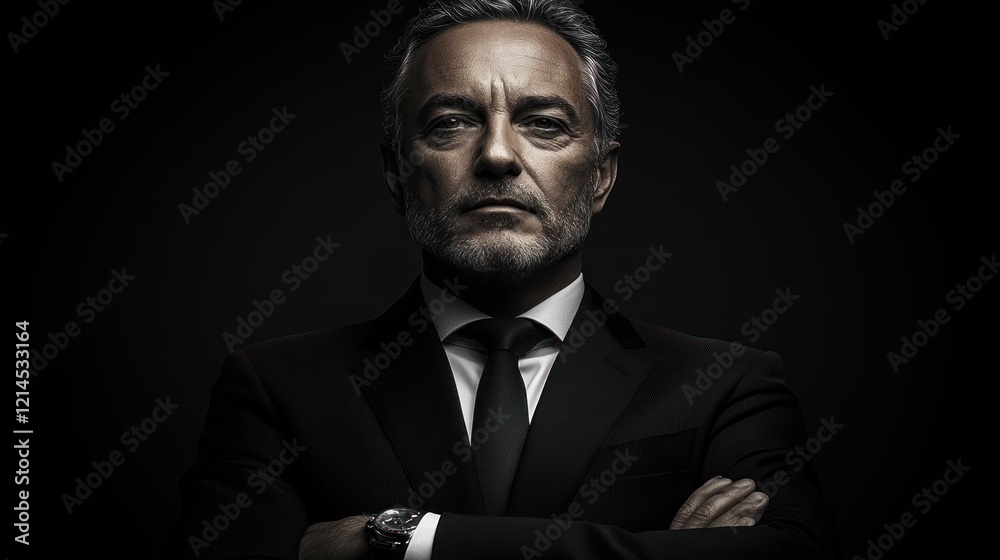 Powerful Portrait: A Confident Businessman Powerful Portrait: A Confident Businessman
