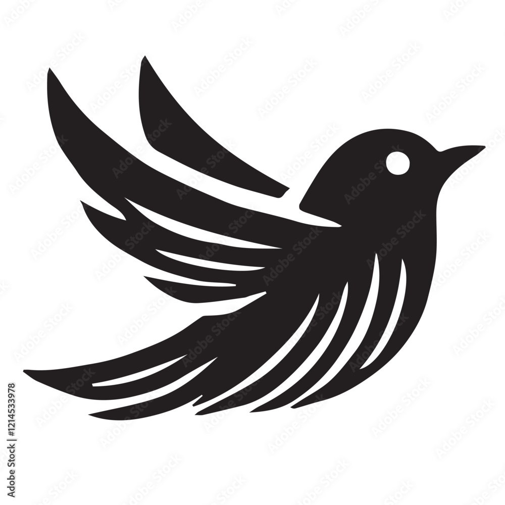 Obraz premium An apple black vector illustration