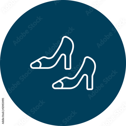High Heels Vector Icon Design