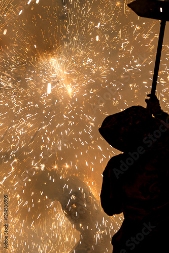 Fireworks of the Santa Tecla Festival Parade, Tarragona, Spain 22nd September 2024 photo