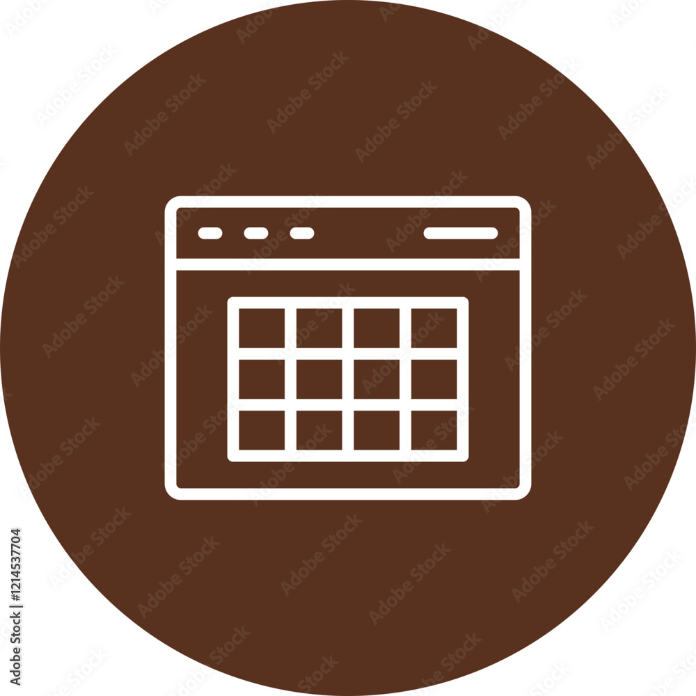 Grid System Vector Icon Design