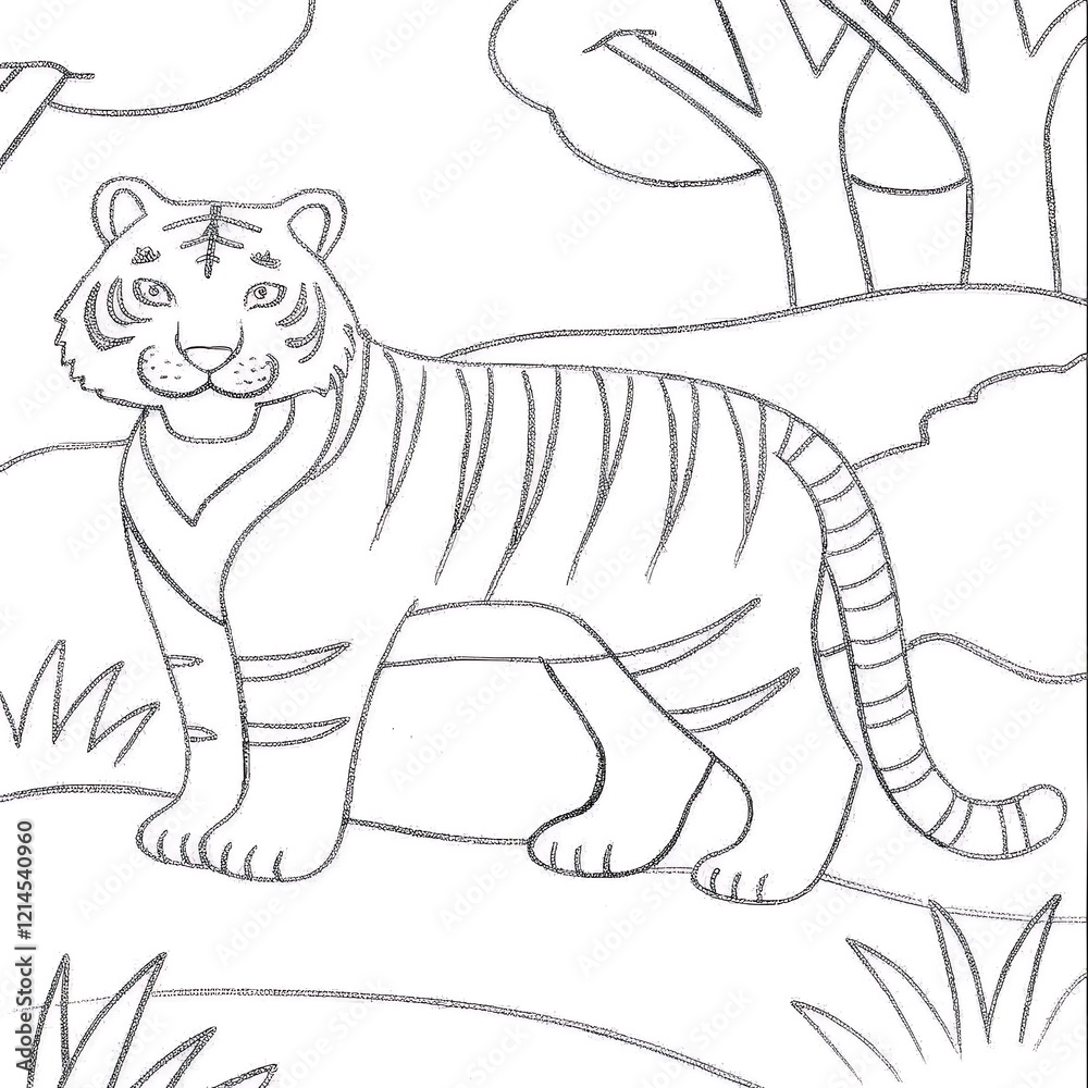 Obraz premium white tiger in the forest
