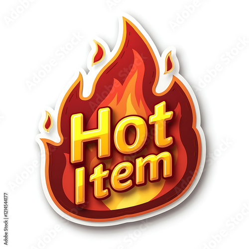 hot item popular fire sticker