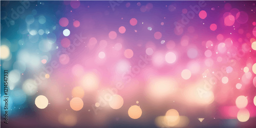 Abstract Yellow Violet Glitter Christmas Light blurred background. abstract shiny vintage background abstract background.abstract colorful bokeh background