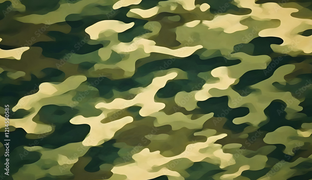 Fototapeta premium camouflage, blurred background, khaki green color, army print, stylish design for uniform