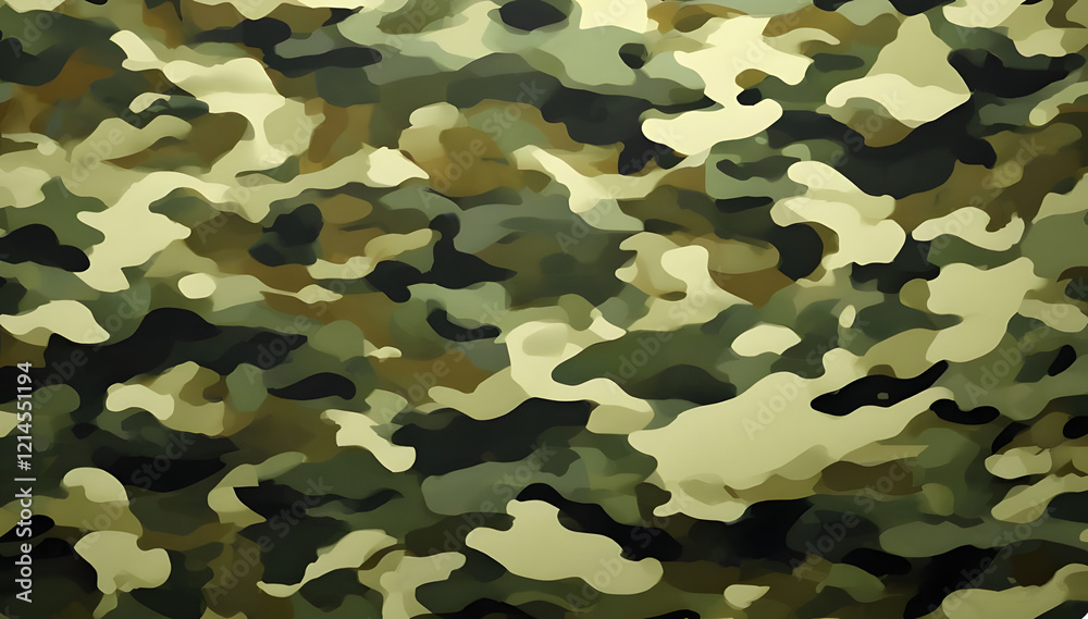 Naklejka premium camouflage, army print, hunting, disguise, khaki color, stylish print for protective fabric