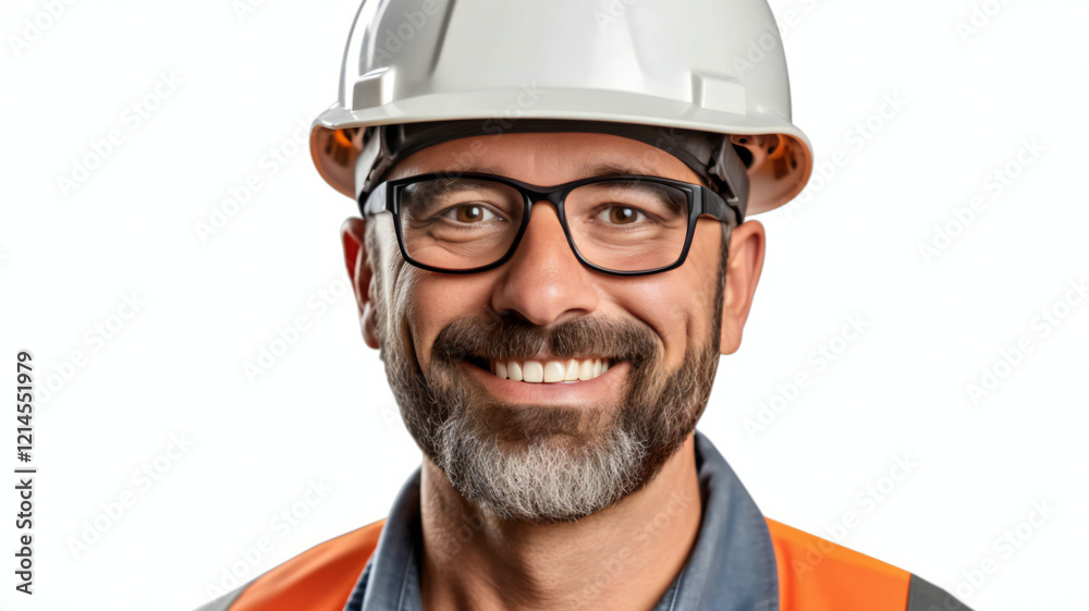 Fototapeta premium portrait of a worker with helmet