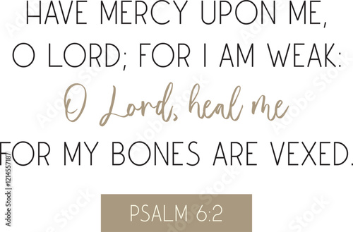 Healing Bible Verse printable, Christian biblical poster, vector illustration