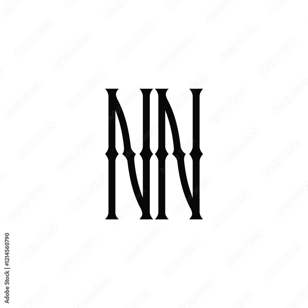 NN monogram logo design letter text name symbol monochrome logotype alphabet character simple logo NN monogram logo design letter text name symbol monochrome logotype alphabet character simple logo