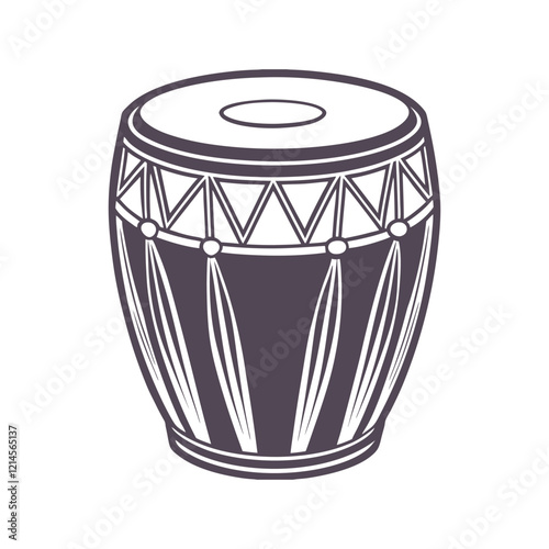 Conga Drum Silhouette Vector Design