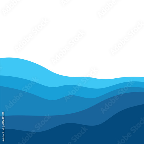 Background abstract color wave design vector