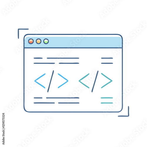 code snippet icon, code snippet vector illustration-simple illustration of code snippet, perfect for code snippet logos and icons
