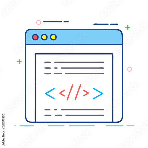 code snippet icon, code snippet vector illustration-simple illustration of code snippet, perfect for code snippet logos and icons