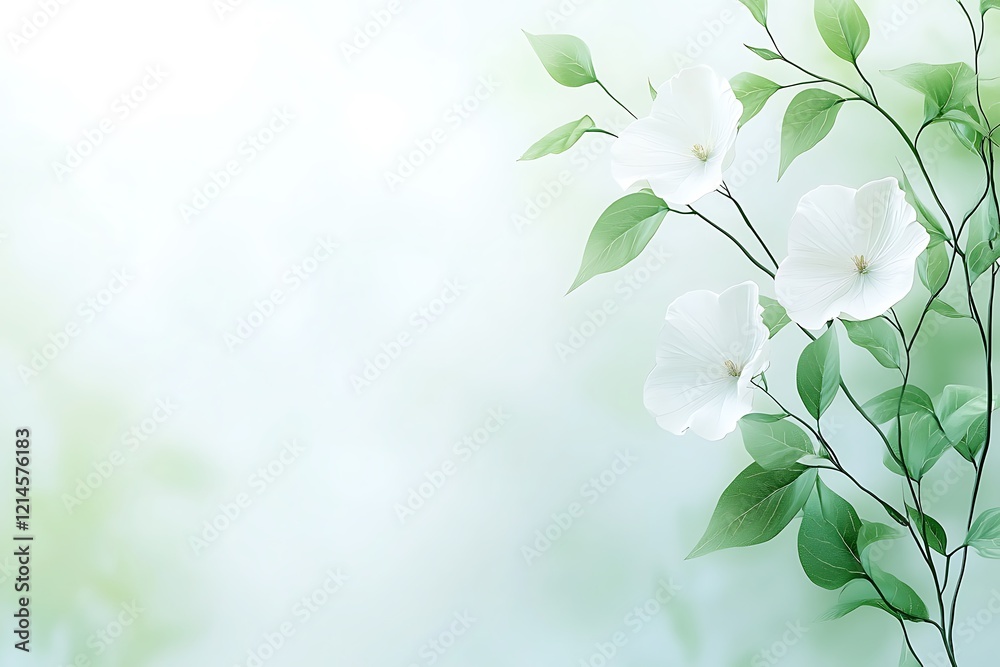 Floral blooming action in nature background serene environment soft focus viewpoint Floral blooming action in nature background serene environment soft focus viewpoint