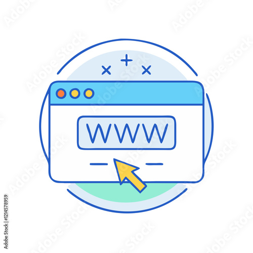 domain icon, domain vector illustration-simple illustration of domain, perfect for domain logos and icons