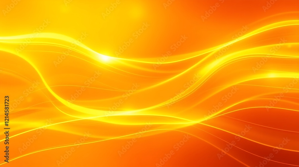 Dynamic abstract background in bright sunny yellow with modern lemon-orange hues. Perfect for business banners, sales, events, holidays, and more. Fast-moving 3D lines create energy. Dynamic abstract background in bright sunny yellow with modern lemon-orange hues. Perfect for business banners, sales, events, holidays, and more. Fast-moving 3D lines create energy.