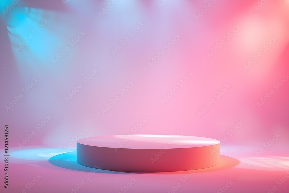 3d render, teplate, podium marketing for your brand
