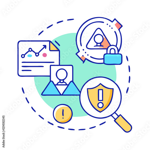 intrusion detection icon, intrusion detection vector illustration-simple illustration of intrusion detection, perfect for intrusion detection logos and icons