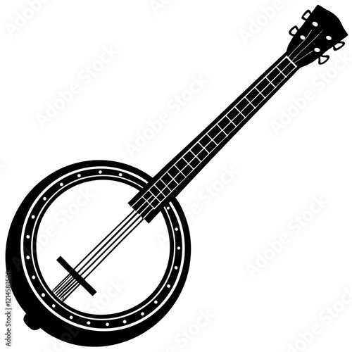 banjo  isolated on white