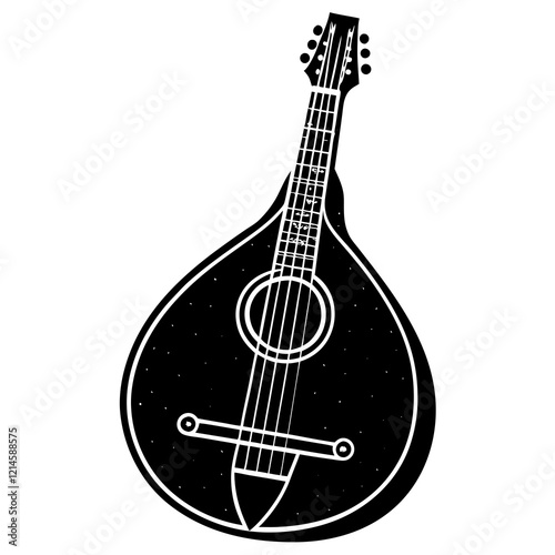 mandolin  isolated on white