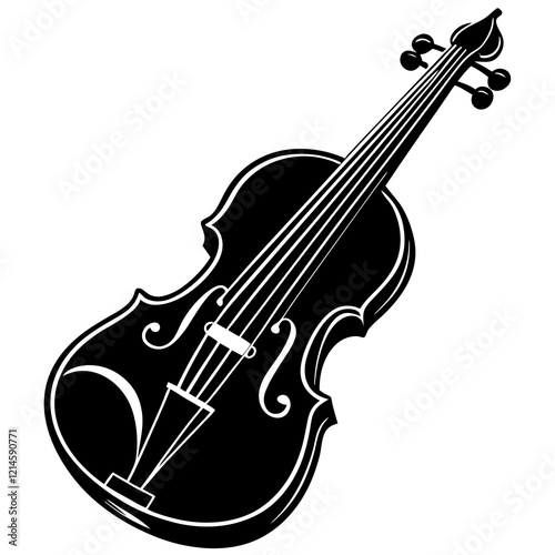 viola isolated on white