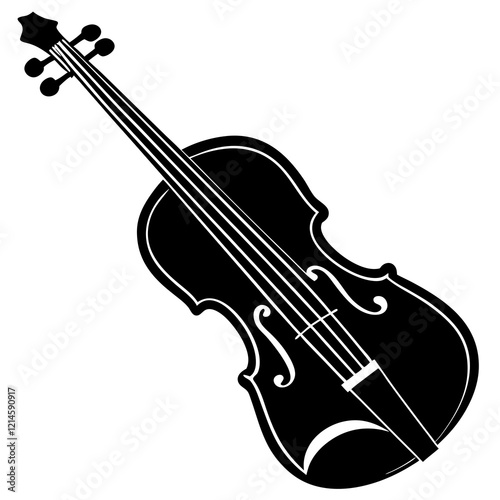 violin isolated on white