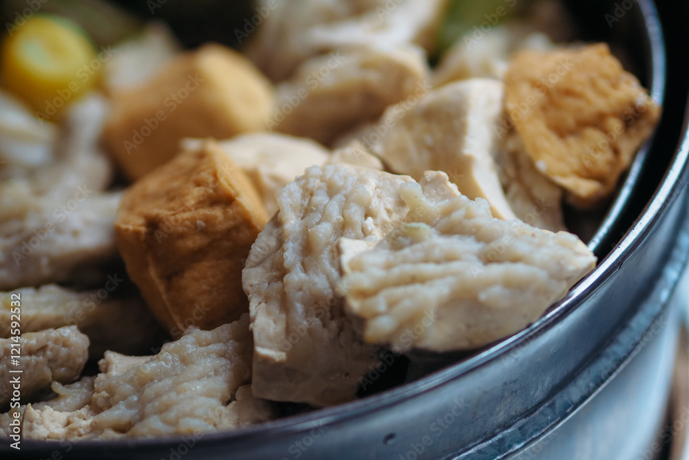 Siomay menu in a cormorant which is a typical Bandung food Siomay menu in a cormorant which is a typical Bandung food