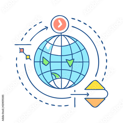 traceroute icon, traceroute vector illustration-simple illustration of traceroute, perfect for traceroute logos and icons