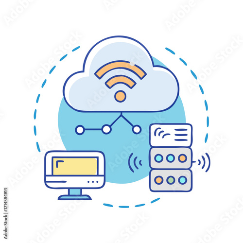 wan icon, wan vector illustration-simple illustration of wan, perfect for wan logos and icons