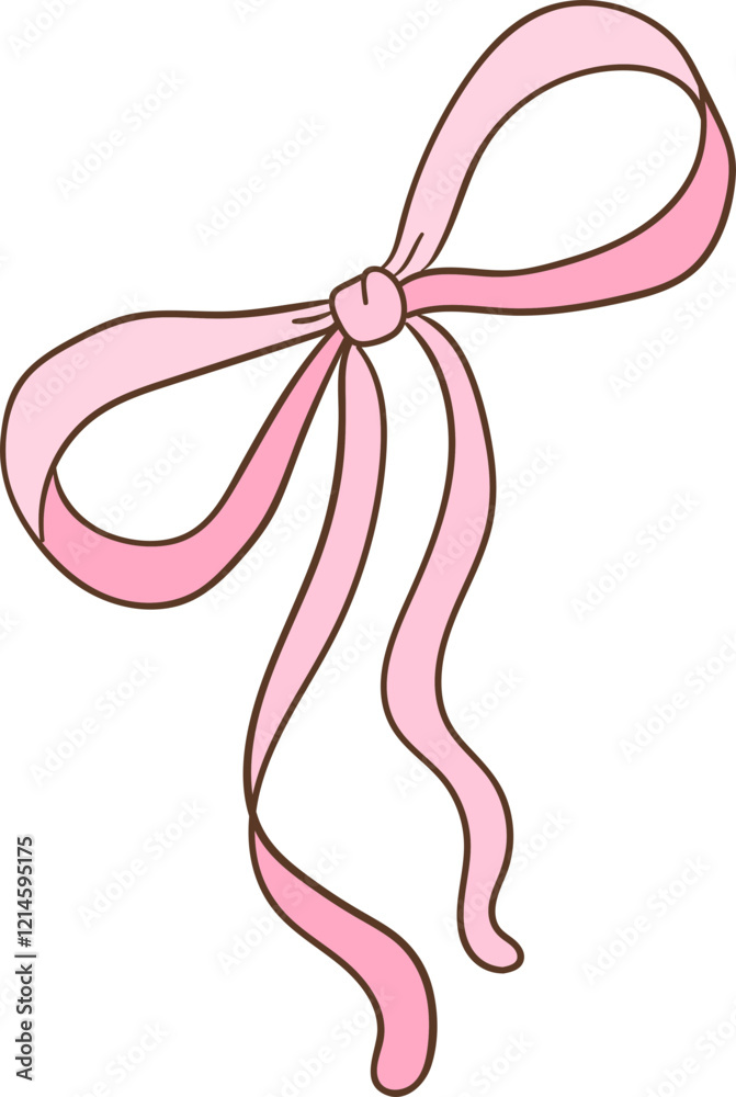 Pink Ribbon Bow Pink Ribbon Bow