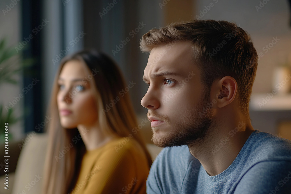 Generative AI Image of Family Couple in Conflict Highlighting Emotional Tension and Family Issues Generative AI Image of Family Couple in Conflict Highlighting Emotional Tension and Family Issues
