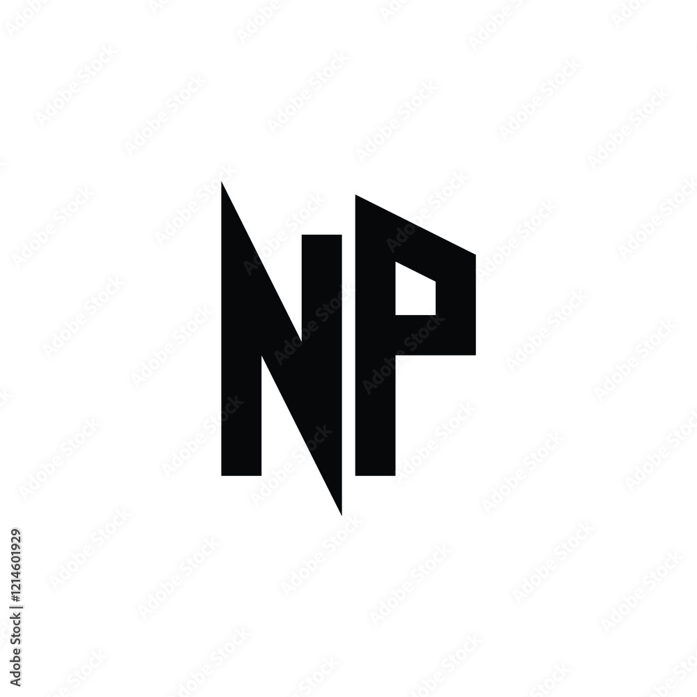 NP monogram logo design letter text name symbol monochrome logotype alphabet character simple logo NP monogram logo design letter text name symbol monochrome logotype alphabet character simple logo