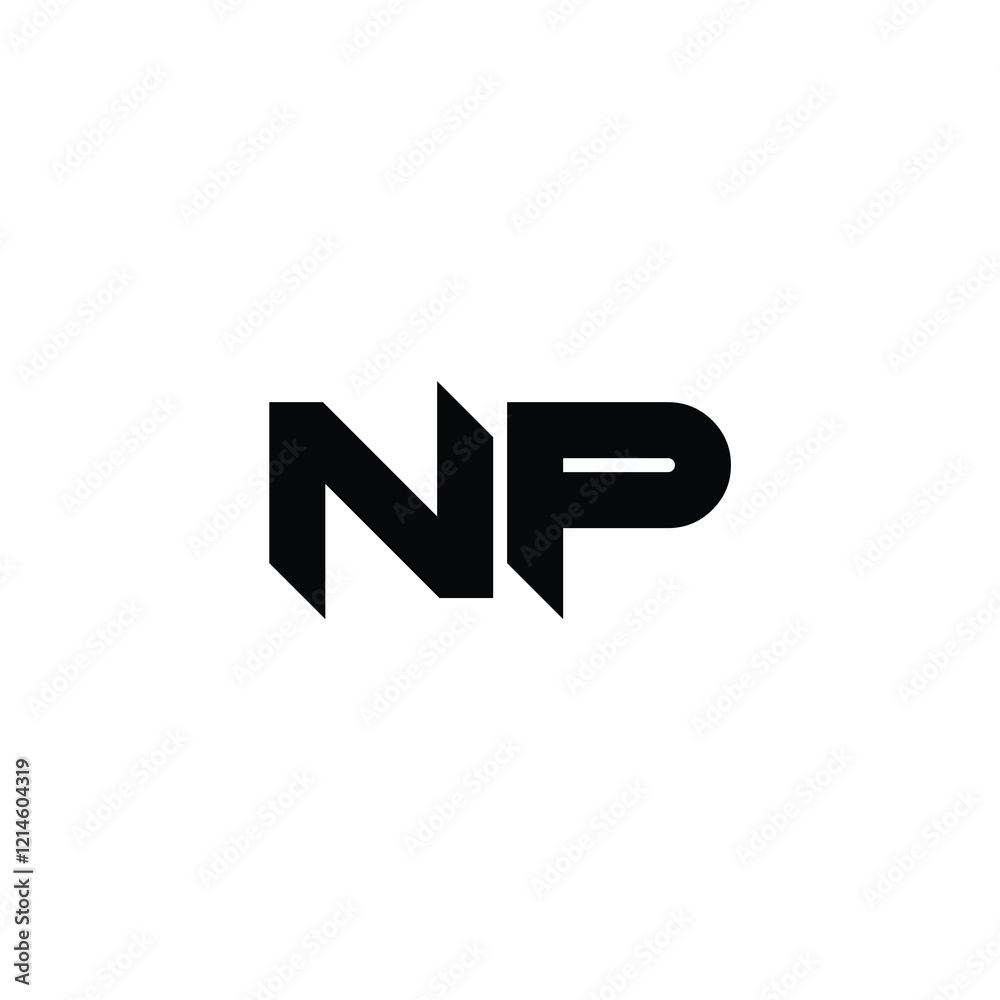 NP monogram logo design letter text name symbol monochrome logotype alphabet character simple logo NP monogram logo design letter text name symbol monochrome logotype alphabet character simple logo