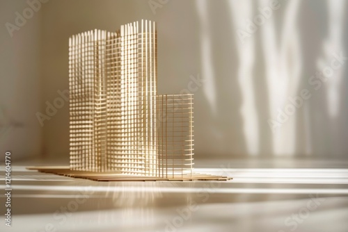 Architectural Model in Soft Light – High-Quality Stock Image for Architecture and Design Projects photo