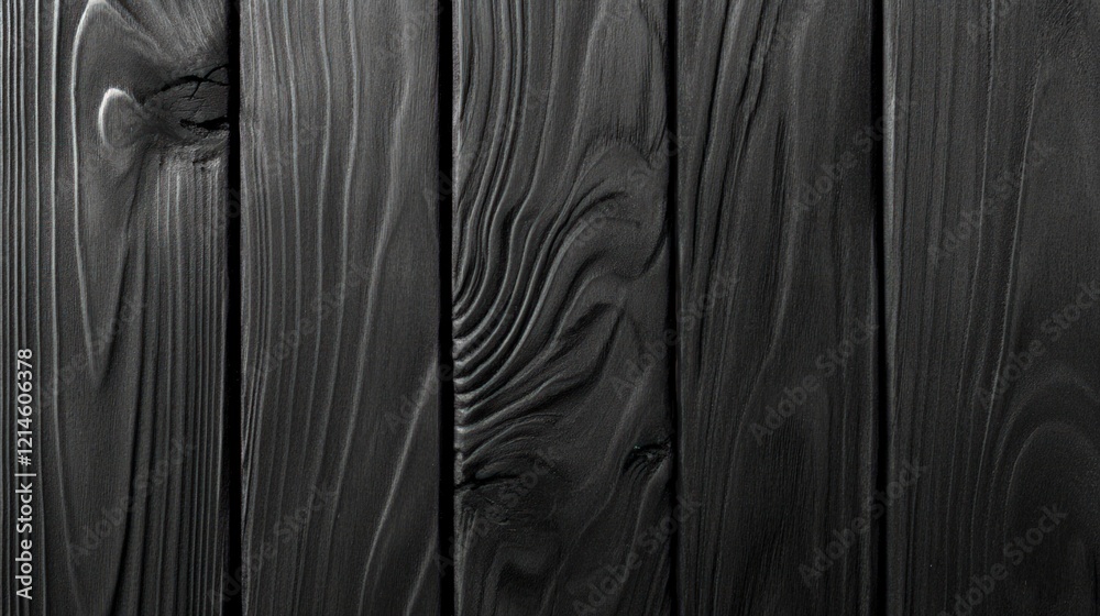 Obraz premium Dark Wood Planks Background Texture: A Rich Black Wooden Surface