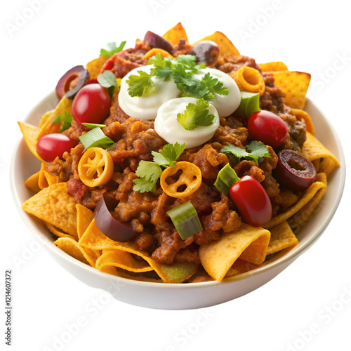 Frito pie isolated on transparent background photo