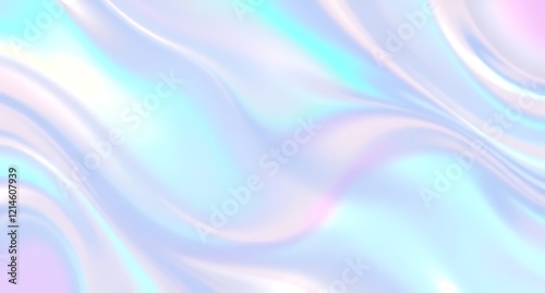 Wallpaper Mural Dreamy Holographic Texture with Liquid Crystal Details Torontodigital.ca