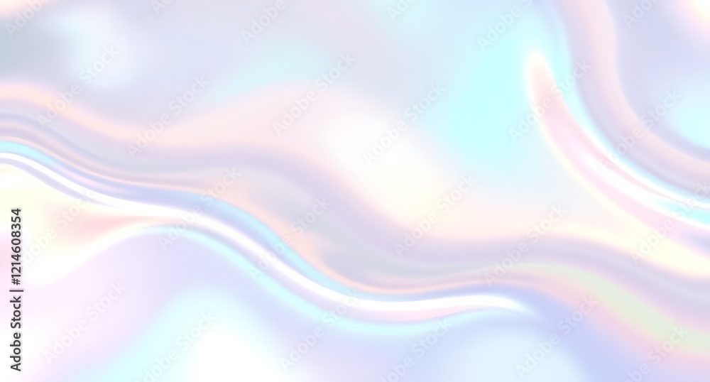 Glowing Abstract Holographic Waves with Seamless Design Glowing Abstract Holographic Waves with Seamless Design