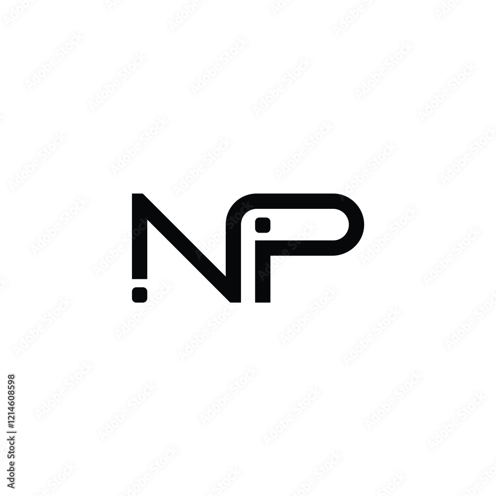 NP monogram logo design letter text name symbol monochrome logotype alphabet character simple logo NP monogram logo design letter text name symbol monochrome logotype alphabet character simple logo