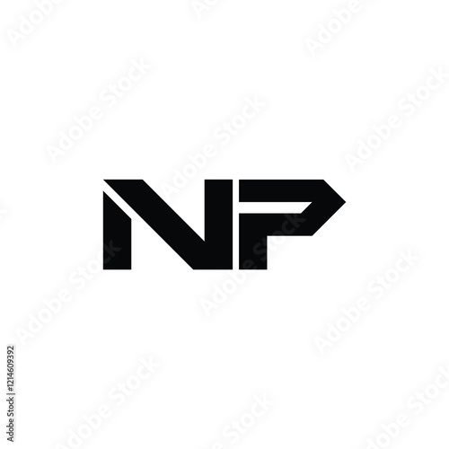 Free Download NP monogram logo design letter text name symbol monochrome logotype alphabet character simple logo - GFXLoad