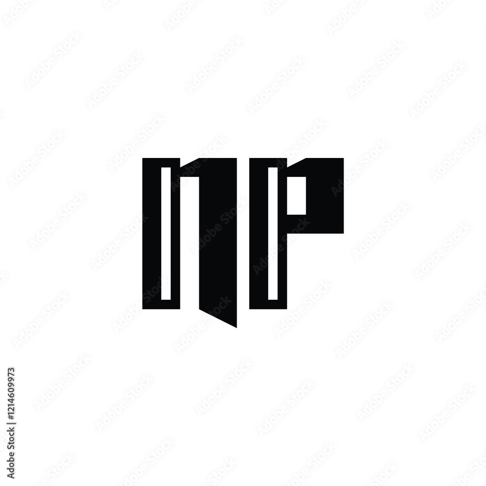 NP monogram logo design letter text name symbol monochrome logotype alphabet character simple logo NP monogram logo design letter text name symbol monochrome logotype alphabet character simple logo