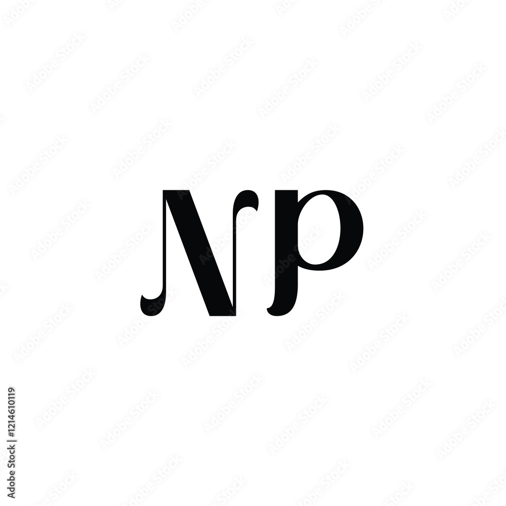 NP monogram logo design letter text name symbol monochrome logotype alphabet character simple logo NP monogram logo design letter text name symbol monochrome logotype alphabet character simple logo