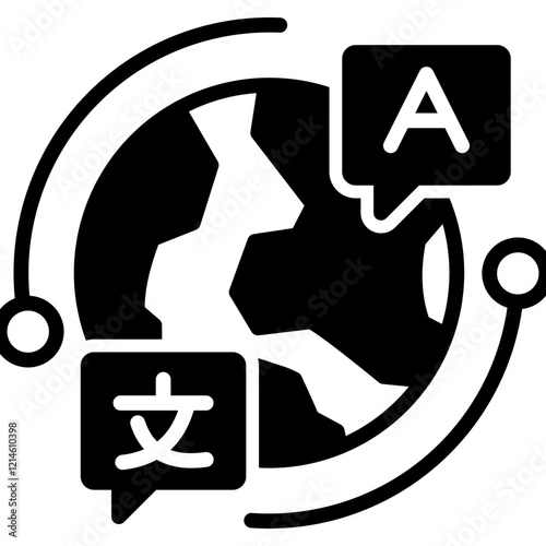 Language mixed icon