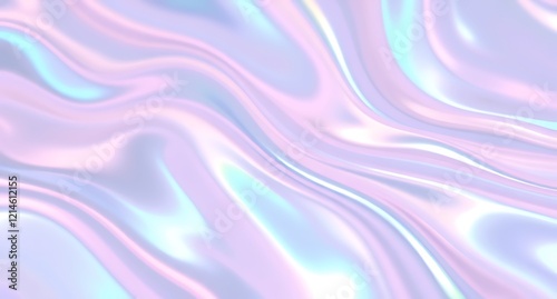 Abstract Hologram Design with Futuristic Aesthetic